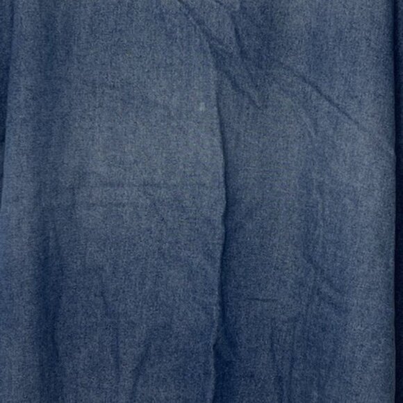 Lindsey Michele Denim Dress Jumper Sz 3 X Patriotic Side Buttons - Picture 4 of 9